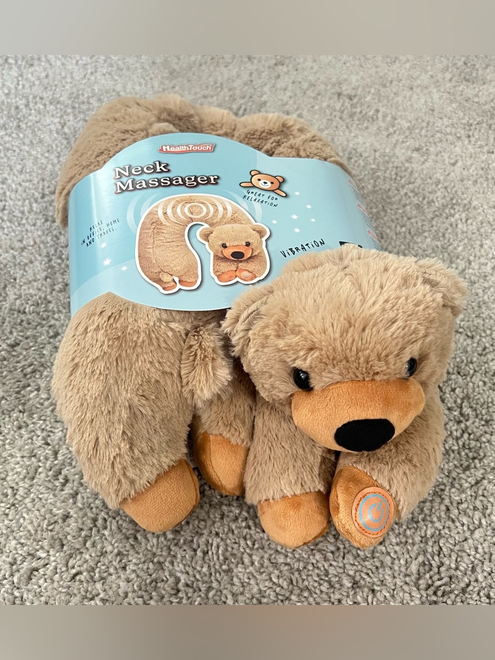Health Touch Plush Bear Neck Massager
